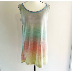 Parkhurst Knit Multicolor Tank Top Size L Lightweight Flowy Spring Summer